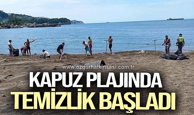 Kapuz Plajinda Tem Zl K Ba Ladi Yerel Zonguldak Haberleri Zg R