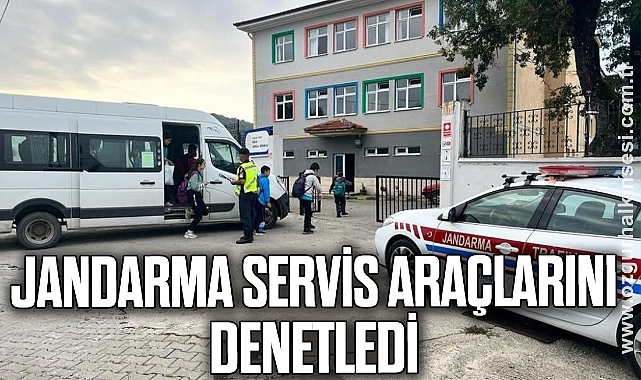 Jandarma servis araçlarını denetledİ Genel Zonguldak Haberleri