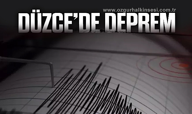 Düzcede 3 1 büyüklüğünde deprem Genel Zonguldak Haberleri Özgür